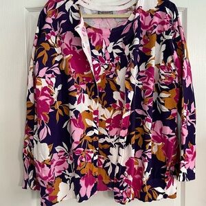 Never worn Jessica London 100% cotton twin set.  Perfect for spring/summer.